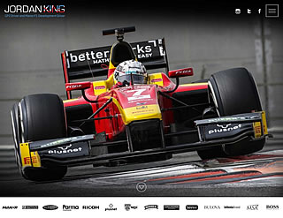 responsive design, media queries & mobile development for Jordan King GP2 and Manor Formula1 Development driver
